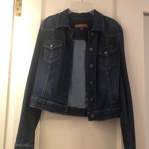 Level 99 Vintage Cropped blue denim jacket